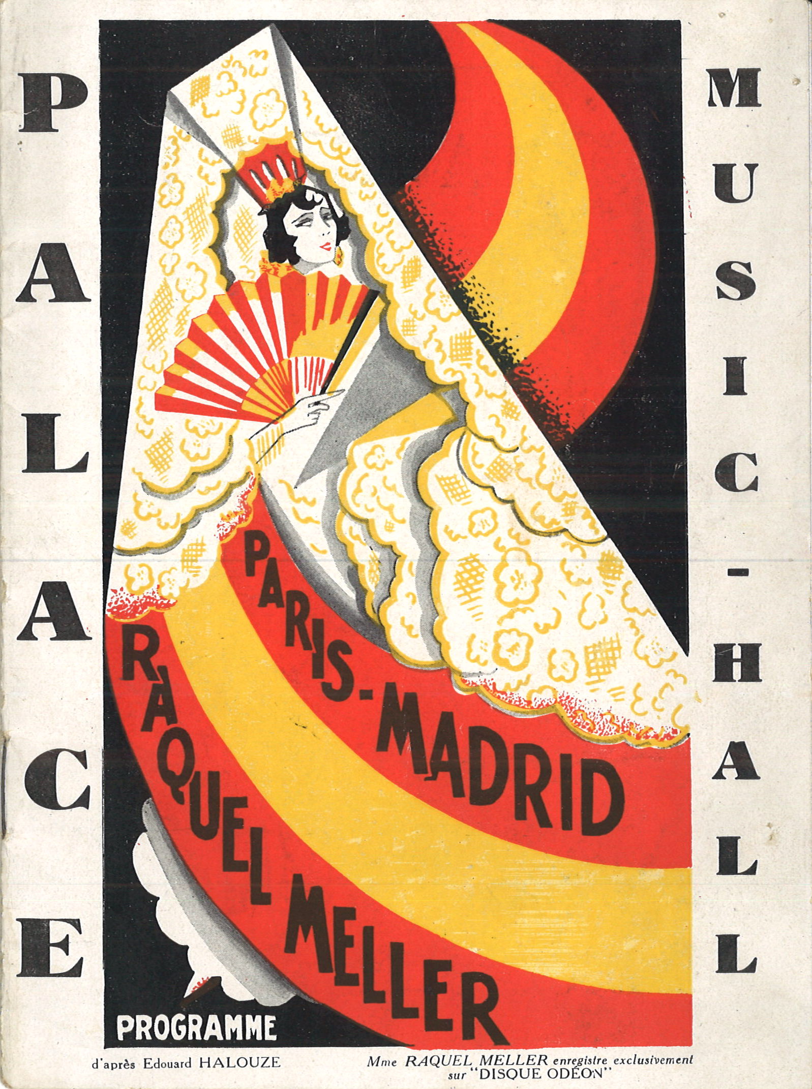 París-Madrid, programa de mano, 1927. Archivo Guerrero