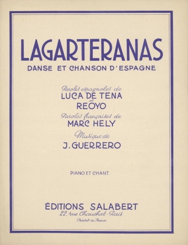 Éditions Salabert, París, 1929